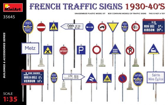 1/35 French Traffic Signs 1930-40s