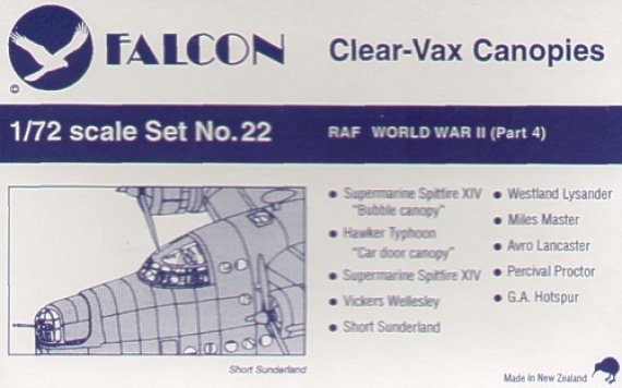 Falcon 1/72 RAF WWII Part 4 Verri�res Remplacement