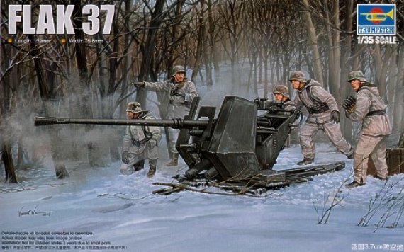 1/35 FlaK 37 German 3.7cm Anti-aircraft Gun