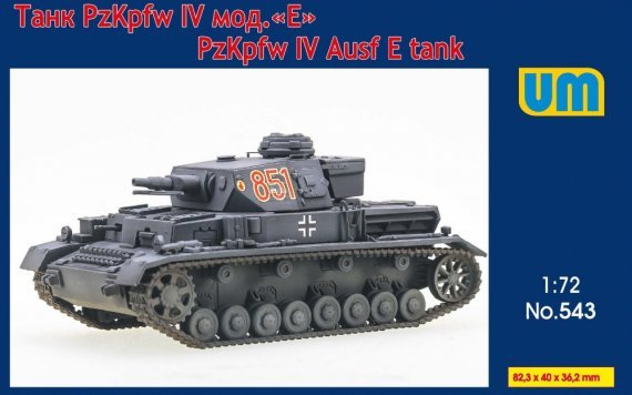 1/72 PzKpfw IV Ausf. E tank