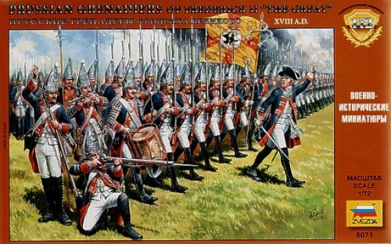 1/72 Prussian Grenadiers Of Frederick II/ Frederick The Great