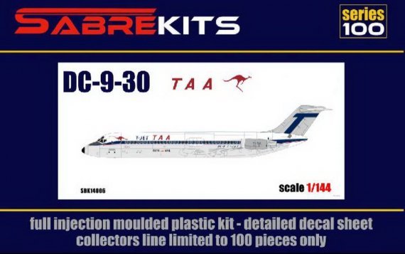 1/144 Douglas DC-9-30 Taa T-JET ex-Fly, new decals
