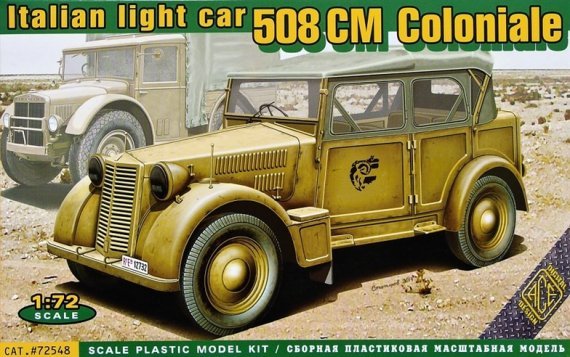 1/72 Italian light military vehicle 508 CM Coloniale