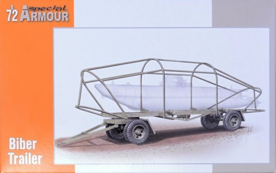 1/72 Trailer for the Kleinesboot Biber / kleinkampfbnde Biber G