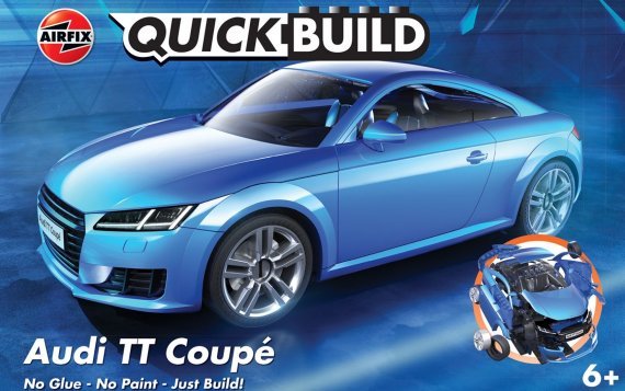 Audi Tt Coupe Quick Build Blue No glue or paint required
