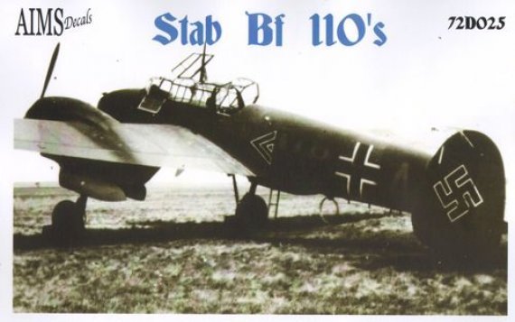 1/72 Scale Stab Messerschmitt Bf 110s