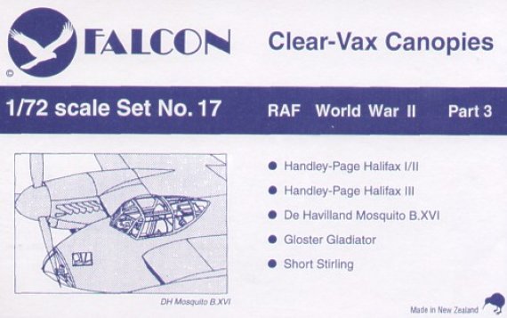 Falcon 1/72 RAF WWII Part 3 Verri�res vac-form
