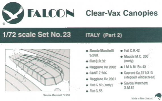 Falcon 1/72 Italy Part 2 Verri�res Vac-Form Avions IT