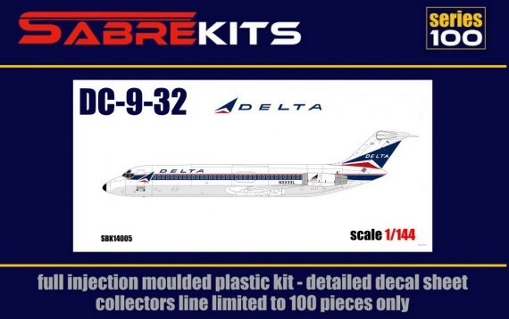 1/144 Douglas DC-9-30 Delta ex-Fly, new decals