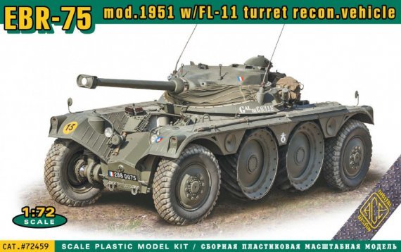 1/72 EBR-75 mod. with FL-11 turret reconversion vehicle