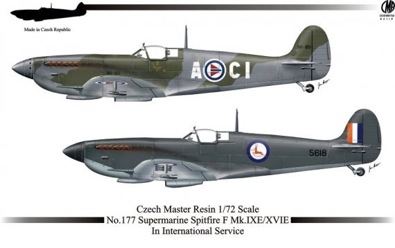 1/72 S. Spitfire Mk.IXE/Mk.XVIE In Int. Service
