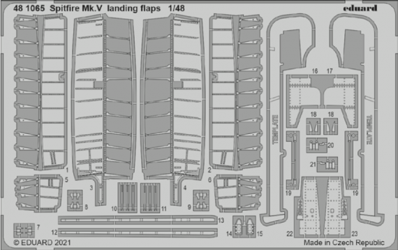 1/48 Supermarine Spitfire Mk.V landing flaps