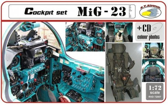 1/72 MiG-23 Cockpit set (resin & PE + CD)