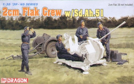 1/35 2cm Flak Crew with Sd.Ah.51 (4 Fig)