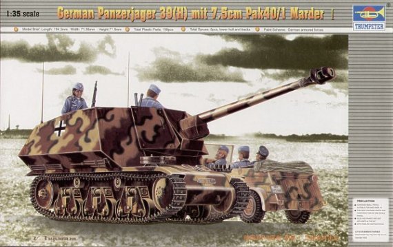 Trumpeter Panzerj�ger 39H Marder 7.5cm Pak-40/1 1/35