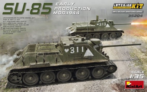 1/35 SU-85 Mod.1944 Early Product. with Interior Kit