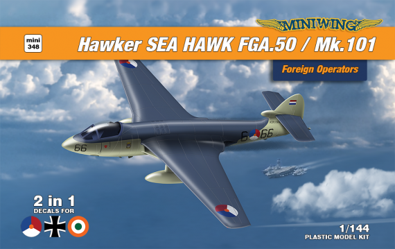 1/144 Hawker Sea Hawk Mk.50 / Mk.101 2 plastic kits