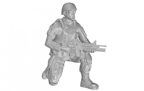 1/35 Kneeling Soldier , US Army Infantry Squad 2nd Division
