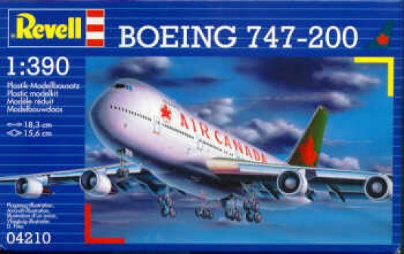 Revell 1/390 Boeing 747-200 Air Canada