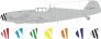 Mask 1/24 Bf 109G-5/6 spinner spirals for Airfix