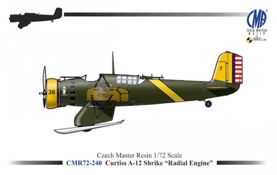 1/72 Curtiss A-12 Shrike Radial Engine