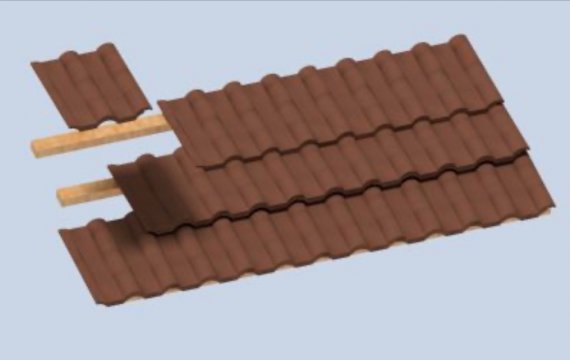 1/35 84 corrugated Roof tiles