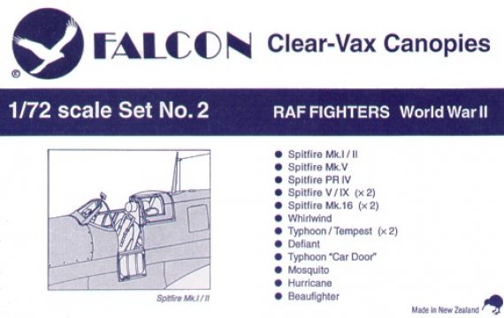 Falcon Verri�res vacuform�es RAF WWII Pt.1 1/72