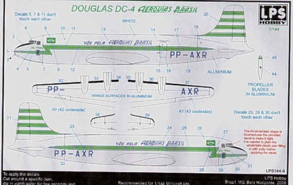 1/144 Douglas DC-4 Aerovias Brasil