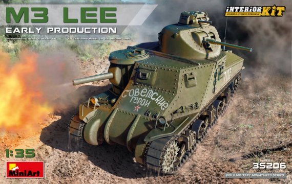 1/35 M3 Lee Early Production with Interior Kit