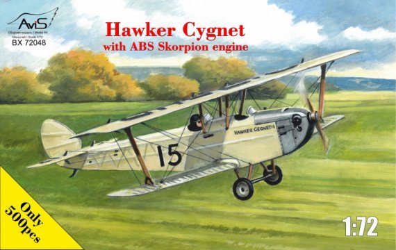 1/72 Hawker Cygnet with ABS Skorpion engine