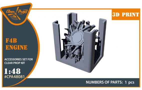 1/48 F4B-3/4 Engine for Clear Prop