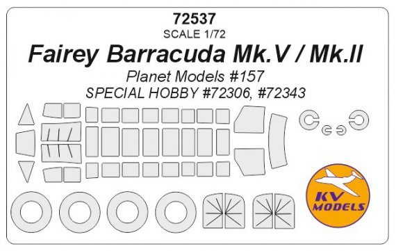 1/72 Fairey Barracuda + wheels masks