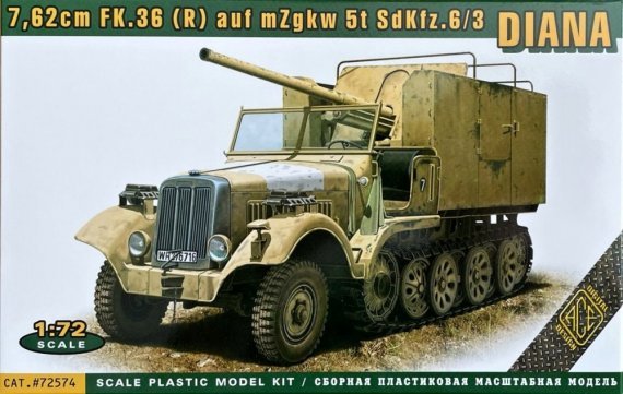 1/72 DIANA 7,62cm FK.36 auf mZgkw 5t SdKfz.6/3
