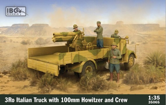 1/35 3Ro Italian Truck with 100mm Howitzer & Crew