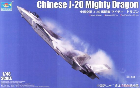 1/48 Chengdu J-20 Mighty Dragon - second hand