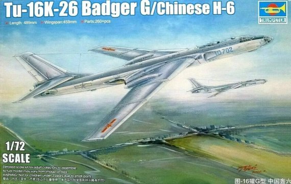 1/72 Tu-16K-26 Badger G Chinese H-6