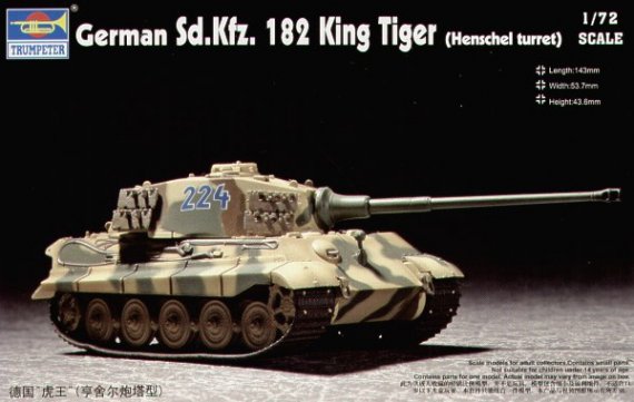Trumpeter Pz.Kpfw.VI King Tiger Sd.Kfz.182 1/72