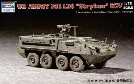 Trumpeter M1126 Stryker V�hicule blind� l�ger 1/72