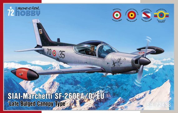 1/72 SIAI-Marchetti SF-260EA/D/W with Late Bulged Canopy