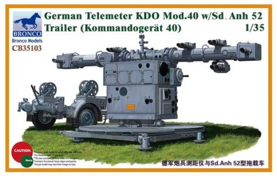 1/35 German Telemeter KDO Mod.40 w/Sd.Anh 52 Trailer