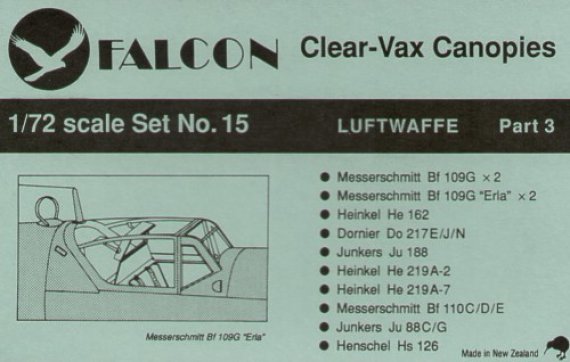 Falcon 1/72 Luftwaffe Part 3 - Verri�res vacuform�es