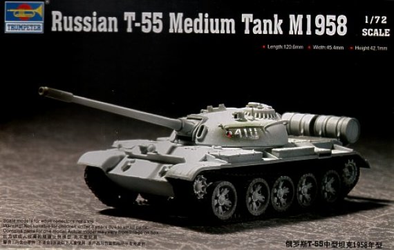Trumpeter Soviet T-55 Medium Tank 1958 1/72