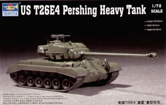 Trumpeter Maquette T26E4 Pershing Char Lourd 1/72