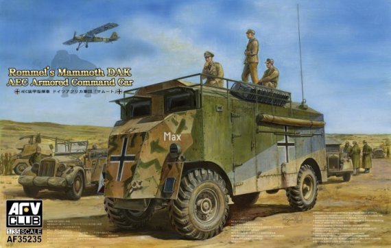 Rommel's Mammoth DAK AEC Vhicule de commandemant blind