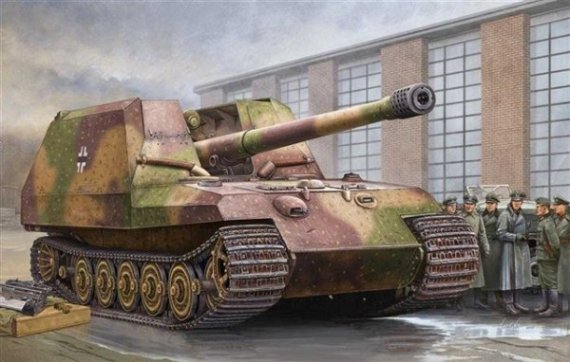 Trumpeter Gesch�tzwagen Tiger 17cm K72 1/35