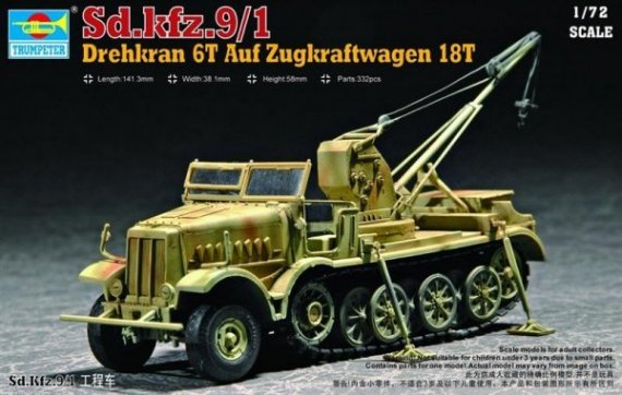 Trumpeter Sd.Kfz.9/1 Famo 18T Bilstein-Kran 1/72