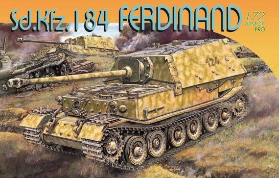 Dragon 1/72 Sd.Kfz.184 Elefant Maquette Blind�