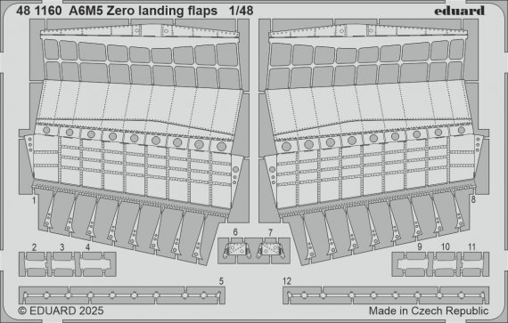 1/48 SET A6M5 Zero landing flaps for Finemolds