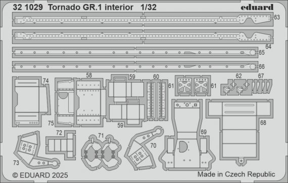 1/32 SET Tornado GR.1 interior for Italeri