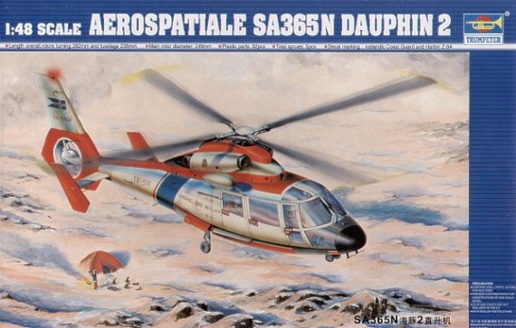 Trumpeter Maquette H�licopt�re AS.365N Dauphin II 1/48